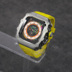 Klassikaline luksuslik modifikatsioonikomplekt Apple Watch Ultra 2 49mm jaoks Roostevabast terasest korpus IWatch 9 8 7 6 45mm 44mm jaoks Kristallnupp Spordirihm 987654SE 44 45mm gray