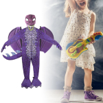 Laste dinosaurusaba tiibade maski komplekt kost&uuml;&uuml;m draakon kingitus lastele lavale Purple S 110cm gray