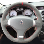 for Peugeot 308 RCZ 3008 5008 Hand-stitched Leather car Steering Wheel Cover suede