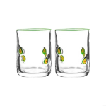 2 tk Sidruni Disainiga Klaasist Tassi Komplekt Vastupidavad Materjalid 14oz Mahutavus Sobib Pidudeks Kodudesse Dekooriks Joogide Serveerimiseks 301-400ml