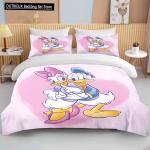 Disney Donald Daisy Part Prinditud Pehme Voodipesu Kollektsioon Multikas Tekikott Tekk Padjap&uuml;&uuml;r Poisid T&uuml;drukud Lapsed T&auml;iskasvanud Kuningas Kingitus AU Single(140x210cm)