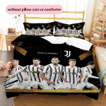 Juventus Muster Voodipesu Kodukaunistus S&uuml;nnip&auml;evakingitus (1 * tekikott + 2 * padjap&uuml;&uuml;ri, ilma s&uuml;damikuta) 135x200cm