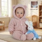 K&auml;sitsi valmistatud realistlik 49 cm Reborn beebinukk Meadow t&auml;issilikoonist riidest korpusega valikulised Nebworn beebinukud Peen 3D-maalimine n&auml;htavad veenid Taass&uuml;ndinukk boy doll