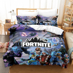 Fortnite Voodipesu Komplekt Tekikate 3D Prinditud Magamistoa Voodikate Voodipesu 2/3tk Anime Multikas Toa Kaunistus Laste J&otilde;ulukink US Twin(172*218cm)3pcs