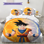 Son Goku mustriga voodipesu, Tekikomplekt Tekikate Padjap&uuml;&uuml;r Kodu S&uuml;nnip&auml;evakingitus (1 * tekikott + 2 * padjap&uuml;&uuml;ri, ilma s&uuml;damikuta) 135x200cm