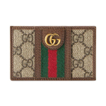 Gucci Ophidia Logoriba Web-l&otilde;uend ja Nahast Kaardihoidja Unisex Kaardihoidja Eebenipruun 597617-96IWT-8745 Basic Set (Bag+Dust Bag)