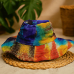Tie Dye Boheemlaslik M&uuml;ts Kanep Puuvill Traadiga &Auml;&auml;r