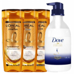 Dove Nourishing Body Wash & L'Oreal Hair Shampoo Set
