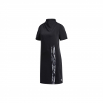 Adidas Originals X Danielle Triibuline Vabaaja Seisukrae Spordikleit L&uuml;hikeste Varrukatega Naiste kleidid Must FN2782 32