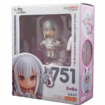 Re:Zero Emilia 751 Q Versioon Nendoroid Liigutatav Anime Kuju N&auml;o Vahetusega M&auml;nguasjad Armas Nukk Kogutav Laua Kaunistus Kingitused