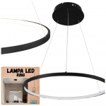 R&otilde;ngas LED lagi lamp, matt must, 25W, kaasaegne, t&ouml;&ouml;stuslik, rippuv, pikk, Neutraalne
