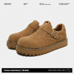 Birkenstocki uued talvised nahast derby kingad platvormiga k&otilde;rgendavad kingad kerged vabaaja puuvillased kingad 39 kaamel