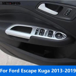 For Ford Escape Kuga 2013-2018 Matte Window Lift Switch Cover Trim ide Armrest Frame Interior Accessories Car Styling
