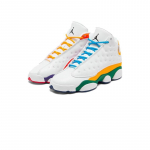 Air Jordan 13 Retro GS Valge Must Lilla Oranž CV0785-158 36