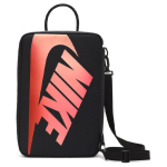 Nike Klassikaline Suure Logoga Kaasaskantav Hoiustuskott Klappkaane ja Rihmaga Pol&uuml;ester Kingakott Crossbody Kott Unisex Kotid Must Punane DA7337-010 Bred