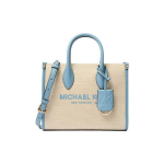 Michael Kors MK Mirella Klassikaline &Uuml;hev&auml;rviline T&ouml;&ouml;le K&auml;imiseks Moodne Suure Mahutavusega L&otilde;uendist T&otilde;mblukuga Kotti Naiste T&otilde;mblukuga Kotid Sinine 35S2G7ZC5C-464 Basic Set (Bag+Dust Bag)