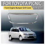 Toyota Picnic ipsum 1996-2001 ABS Auto stiilimine Eesmise mootorikatte iluv&otilde;re kate &Uuml;lemine keskmise iluv&otilde;re katte liist Tarvikud Chrome Silver