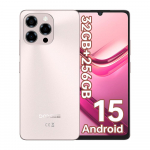 DOOGEE Note58PRO Nutitelefon Android 15, 32(8+24) GB+256GB/2TB TF Mobiiltelefon, 6,75 HD+ 90Hz, 6250mAh, 16MP+8MP Telefon Avatud, 4G Kahe SIM-kaardiga kuld