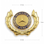 Mercedes Benzi embleem tiibadega t&auml;hega kapoti m&auml;rk kuldne auto kapott esiosa kroomitud logo luksuslik plaaditud Mercedes Benzi kapoti jaoks wi kuldne