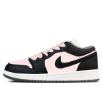 Jordan Air Jordan 1 Abrasion Resistant Low top Vintage Basketball Shoes Women's Strawberry Pink 553560-152(Team153-) 35.5
