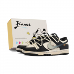 Nike Dunk libisemiskindlad, kulumiskindlad, kerged madalad rulaketsid, unisex, must, beež, valge DD1391-100(Team379-SBOX) 38.5