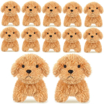Kaisukoerast m&auml;nguasjad 4,72 tolli T&auml;idisega kutsikad Mini kaisukoerad peokinkideks J&otilde;uludeks Beebi du&scaron;iks S&uuml;nnip&auml;evaks 4pcs beež