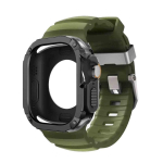 Silikoonrihm+TPU PC korpus Apple Watch Ultra 3 2 1 49mm jaoks iWatch Series 11 10 46mm rihm Iwatch 9 8 7 6 5 4 45mm 44mm jaoks 49mm-Ultra 3 2 1 gray