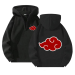 Anime Pullover Neljandikuga T&otilde;mblukuga Kapuutsiga Spordi V&auml;lisriided Streetwear Vabaaja Meeste R&otilde;ivad Naruto Kapuutsiga S&auml;rgid M brown