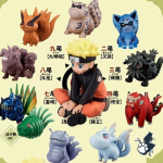 11 tk/komplekt Q versioon Naruto animefiguuri Lapsus Saba-looma Hisao PVC tegevusfiguuride mudel M&auml;nguasjad lastele Kingitused