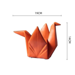 Loomingulised paberikured Keraamilised k&auml;sit&ouml;&ouml;d Geomeetrilised origami skulptuurid Lind luik Dekoratiivsed kujukesed Kodu kaunistus red