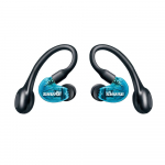 SHURE AONIC 215 T&otilde;eliselt juhtmevabad 2. generatsiooni L&auml;bipaistvad K&otilde;rge M&uuml;rasummutus Passiivne M&uuml;rasummutus Juhtmega &Uuml;henduse V&otilde;imalus IPX4 Vett Taluv &Uuml;mbritseva Heli Professionaalne Muusika Ja sinine