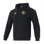 adidas Manchester United Originals graafilise kapuutsiga pusa must-kuldne meestele JM5565 S