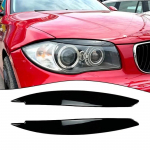 BMW 1. seeria E81 E82 E87 E88 2004-2014 jaoks Esitulede kulmukarva silmalau katte liist V&auml;lisviimistlus Tuning Tarvikud Keret&ouml;&ouml;riistade komplekt Glossy Black