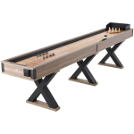 11,5 jalga Shuffleboardi laud 2-&uuml;hes Shuffleboardi ja Bowlingu kombom&auml;ngude komplekt