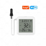 Tuya WiFi Zigbee temperatuuri ja niiskuse m&otilde;&otilde;tja v&auml;lise sondanduriga Digitaalse LCD-ekraaniga termomeeter akvaariumi s&uuml;gavk&uuml;lmiku jaoks WiFi Version
