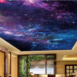 Kaunis t&auml;httaeva tapeet lagi 3D seinamaaling elutuba magamistuba lagi galaktika planeet seinapaberid 200 cm(W) x 140 cm(H)