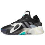 Adidas Originals Slip Resistant Abrasion Resistant Low top Children's Basketball Shoes Black Gray White Teenagers EE8304 38 black