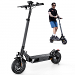 iScooter W9 1000W Elektriroller, Maksimaalne kiirus 45km/h, 48V14Ah Aku, S&otilde;iduulatus 45km, Kahekordsed ketaspidurid ja Rakenduse juhtimine must