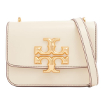 Tory Burch Eleanor Kuldse Logoga Klapiga Nahast K&auml;ekott Risti Keha &Otilde;lakott V&auml;ikesed Naiste K&auml;ekotid Kreemjas-Valge 83008-250 Basic Set (Bag+Dust Bag)