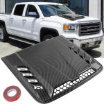 Autode universaalne kapotikate ja &otilde;hutusavad &uuml;hilduvad Dodge Ram 1500 2500, Ford F250 F350, Jeep Wrangleri ja veoautodega carbon pattern
