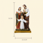 1 tk katoliiklik kristlik Jeesuse pere kuju vaikfiguur kodu kaunistus kingitus dekoratiivsed figuurid