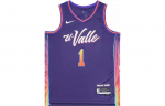 Nike Devin Booker Phoenix Suns City Edition 2023/24 Meeste Nike Dri-FIT NBA Swingman S&auml;rk DX8516-537 XL