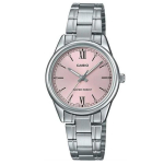 Casio Standard Roostevabast terasest Roosa sihver Analoogkell LTP-V005D-4B2 Naiste 3 osutiga