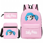 Sally Face Seljakott P&otilde;hikooli Ja Keskkooli Koolikott Kolmeosaline Komplekt Meeste Ja Naiste Seljakott Kotiike Harilikpliiatsi Kogu Three piece set