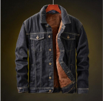 Meeste Talvine Kauboi Jakk Trendikas Soe Karusnahast Voodriga Denim Paks Jakk Pealisr&otilde;ivas Meeste Teksajakid &Uuml;ler&otilde;ivad Meeste Pluss Br&auml;nd Meeste R&otilde;ivad M must