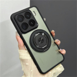 Magnetiline r&otilde;ngashoidjaga &uuml;mbris Xiaomi 17T Pro 15T Mi 15 T 5G jaoks MagSafe hoidjale Matt l&auml;bipaistev kate Kaitsva p&otilde;rkega Xiaomi 17T Pro