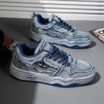 Kvaliteetsed Retro Unisex Vabaajajalatsid Moodsad Jooksujalatsid Mehed Naised Libisemisvastased Klassikalised Tennisejalatsid Punk V&auml;litingimustesse Meeste Tossud 40 sinine