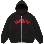 Supreme Arc termilise voodriga lukuga kapuutsiga dressipluus Must M black