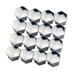 16/20 tk auto rattamutri katted Peugeot 207 208 301 307 308 408 508 2008 3008 jaoks Citroen C4 C5 C2 jaoks Velje kruvi katte tarvikud 16Pcs white