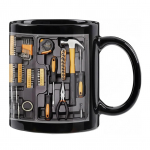 11OZ Kohvitass T&ouml;&ouml;riistakasti Disain Mutriv&otilde;tme Muster Mehaanik Joogitass Keraamiline Mehaaniku Tass Teemaline C-kujuline K&auml;epide Automehaaniku Kingitus 11oz